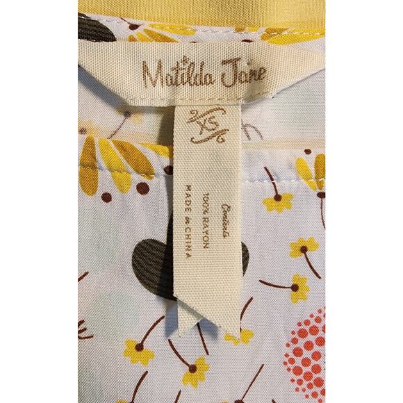 Matilda Jane Gentle Breeze Ruffle Sleeve Crew Neck Top Shirt Sz XSMALL - Picture 4 of 5